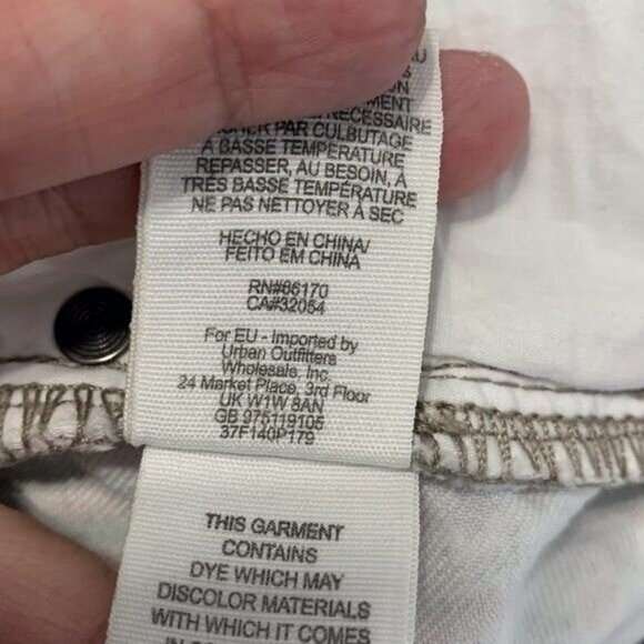 Free People Jeans Boho Geometric Printed Skinny Pants Sz 29 90s Vintage Hippie - Picture 7 of 8